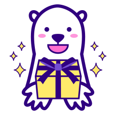 [LINEスタンプ] 白クマさんの素敵な日々 