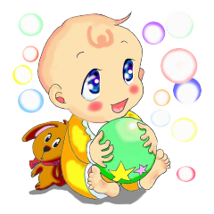 [LINEスタンプ] ベイビーバブウ
