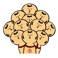 [LINEスタンプ] カヂシロこけし