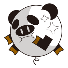 [LINEスタンプ] 丸顔くん 第4弾 ブタパンダ 
