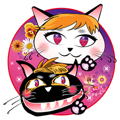 [LINEスタンプ] ミャオとゴロ 