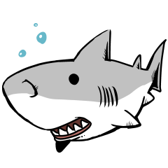 [LINEスタンプ] 【ホホジロザメ】サメ【ホオジロザメ】
