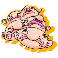 [LINEスタンプ] No.1ブサイク生物ぶろぶ君