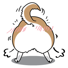 [LINEスタンプ] 猫の手と犬の尻尾 
