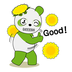 [LINEスタンプ] たんぽぽパンダ パンぽぽ fetchpriority=high