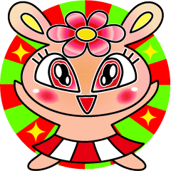 [LINEスタンプ] 可愛いうさぎハッピーの面白い日常