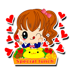 [LINEスタンプ] スクールガール fetchpriority=high