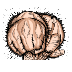 [LINEスタンプ] その男、ムキムキにつき…