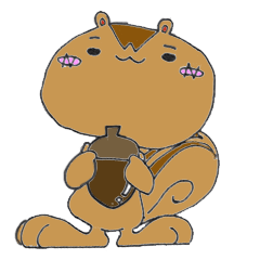 [LINEスタンプ] リスのスク