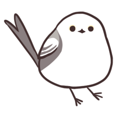 [LINEスタンプ] シマエナガくん