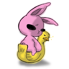[LINEスタンプ] YASAGUREウサギ