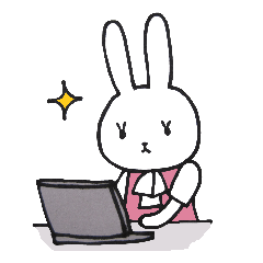 [LINEスタンプ] OLうさこバニラちゃんスタンプ