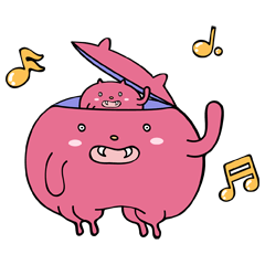 [LINEスタンプ] Little monsters aliens