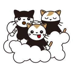 [LINEスタンプ] ニャンジャ隊 結成編 