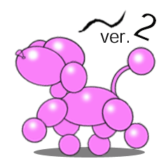 [LINEスタンプ] バルーンの犬 ココ ver.2 fetchpriority=high