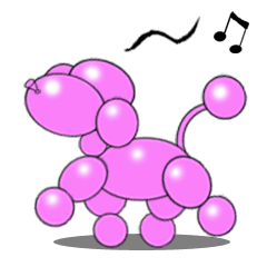 [LINEスタンプ] バルーンの犬 ココ ver.1 fetchpriority=high