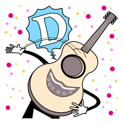 [LINEスタンプ] ギター君