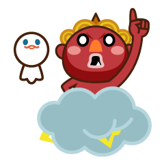 [LINEスタンプ] 雷神！稲妻豆八のいかずちスタンプ