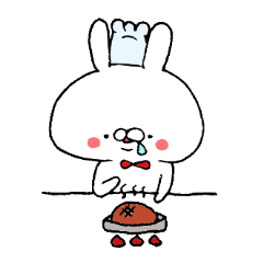 [LINEスタンプ] しろうさぎ 
