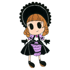 [LINEスタンプ] ゴスロリ少女すみれちゃん