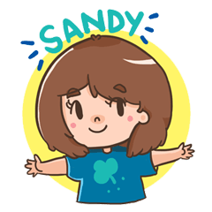 [LINEスタンプ] Sandy Girl - Basic Set 