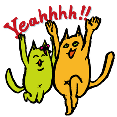 [LINEスタンプ] Creepy Cat MUNEZO (English ver.) 