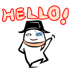 [LINEスタンプ] 黒ハットン fetchpriority=high