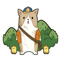 [LINEスタンプ] ヒヨコブロックとくりまろ君（なかよし編）