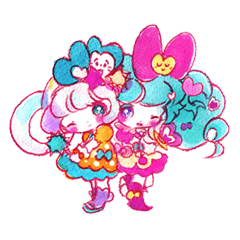 [LINEスタンプ] 魔法少女しぶぽっぴちゃん