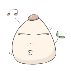 [LINEスタンプ] ニンニクキノコ-日本語版