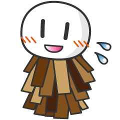 [LINEスタンプ] 恥ずかしがり屋の「みのむし」さん。 fetchpriority=high