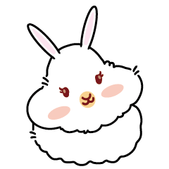 [LINEスタンプ] ふわうさシスターズ・モフコ 