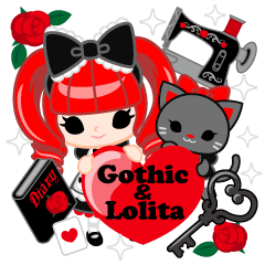 [LINEスタンプ] ゴシック＆ロリータ 