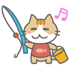 [LINEスタンプ] 釣り好きにゃんぐらー