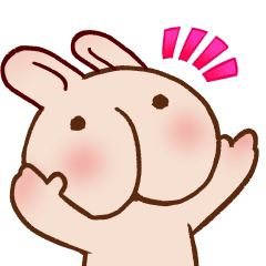 [LINEスタンプ] しりラビット 