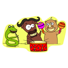 [LINEスタンプ] Crazy Animals Set 