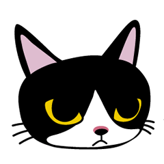 [LINEスタンプ] ハチワレ靴下猫