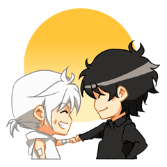 [LINEスタンプ] Grey is... - Chibi Ver.
