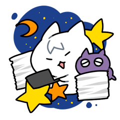 [LINEスタンプ] よふかしニャンニャンズ fetchpriority=high