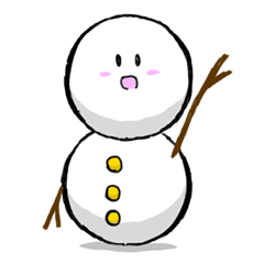[LINEスタンプ] ゆきだるま 