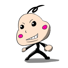 [LINEスタンプ] 一本毛くんの日常 