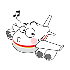 [LINEスタンプ] 飛行機君