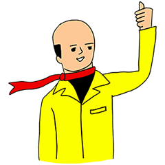 [LINEスタンプ] アフロとハゲ 