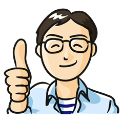 [LINEスタンプ] 一般ピープル系男子2 メガネくん