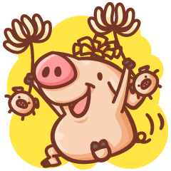 [LINEスタンプ] ぶたんぽぽ fetchpriority=high