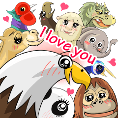 [LINEスタンプ] 世界のあいさつ（あいしてる＆すき）