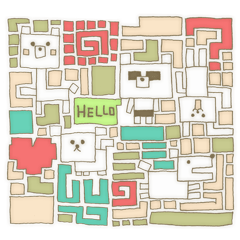 [LINEスタンプ] あにまるタイル 日本語ver. 
