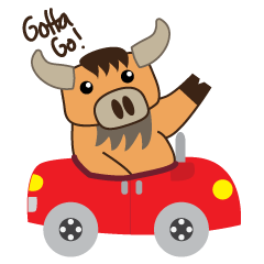 [LINEスタンプ] The Crazy Buffalo 