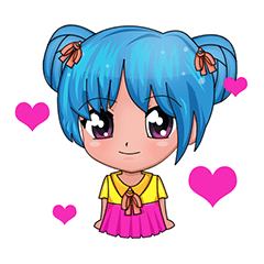 [LINEスタンプ] Tachaporn - the chibi girl (th) 