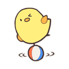 [LINEスタンプ] よく喋るゆるひよこちゃん 